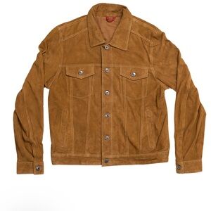 Iron & Resin goat Suede Jacket Tobacco size Medium